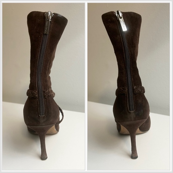 Authentic Jimmy Choo Chocolate Suede Boots - Picture 7 of 12